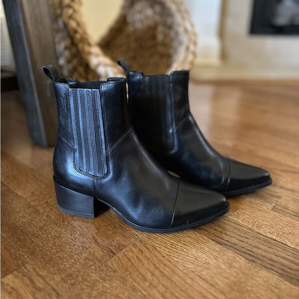 Vagabond Marja Women's Black Leather Ankle Boots